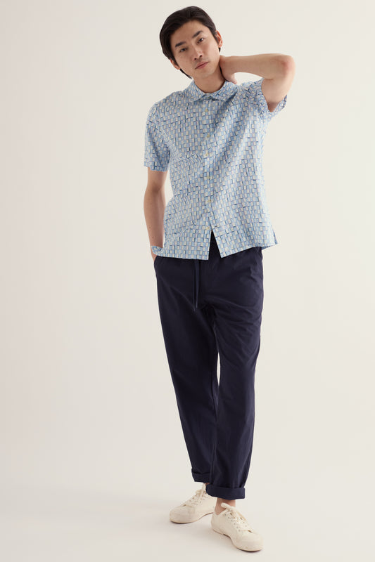Camicia Uomo Maniche Corte Cotone Organico Palores