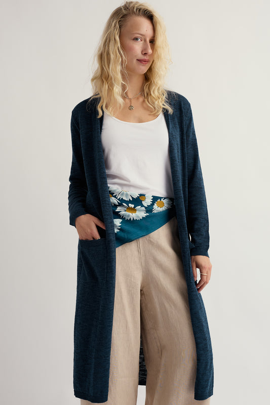 Cardigan Lungo Apple Rose