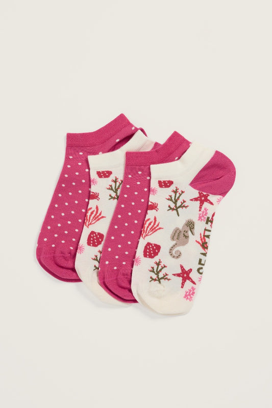 Lot de 2 paires de socquettes Arty en bambou