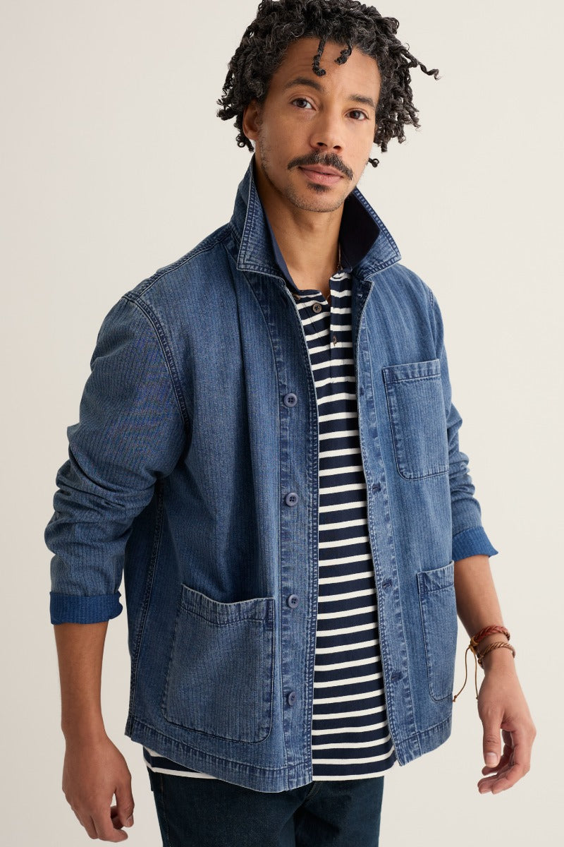 Veste de travailleur en étain pour homme