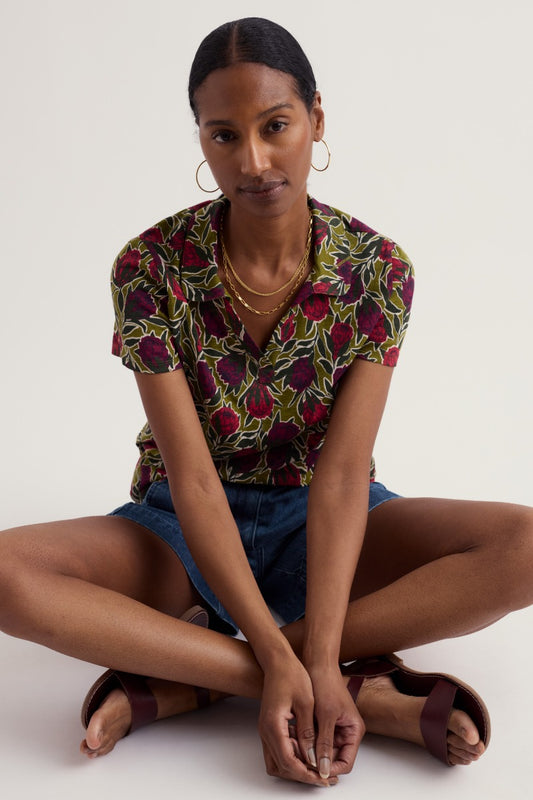 Chemise à manches courtes Wavecrest en jersey