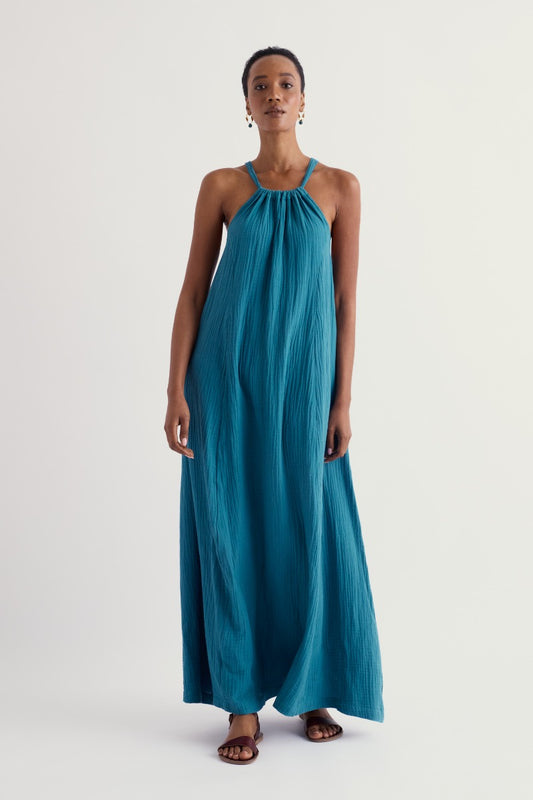 Robe Belowda en double gaze de coton biologique certifié GOTS