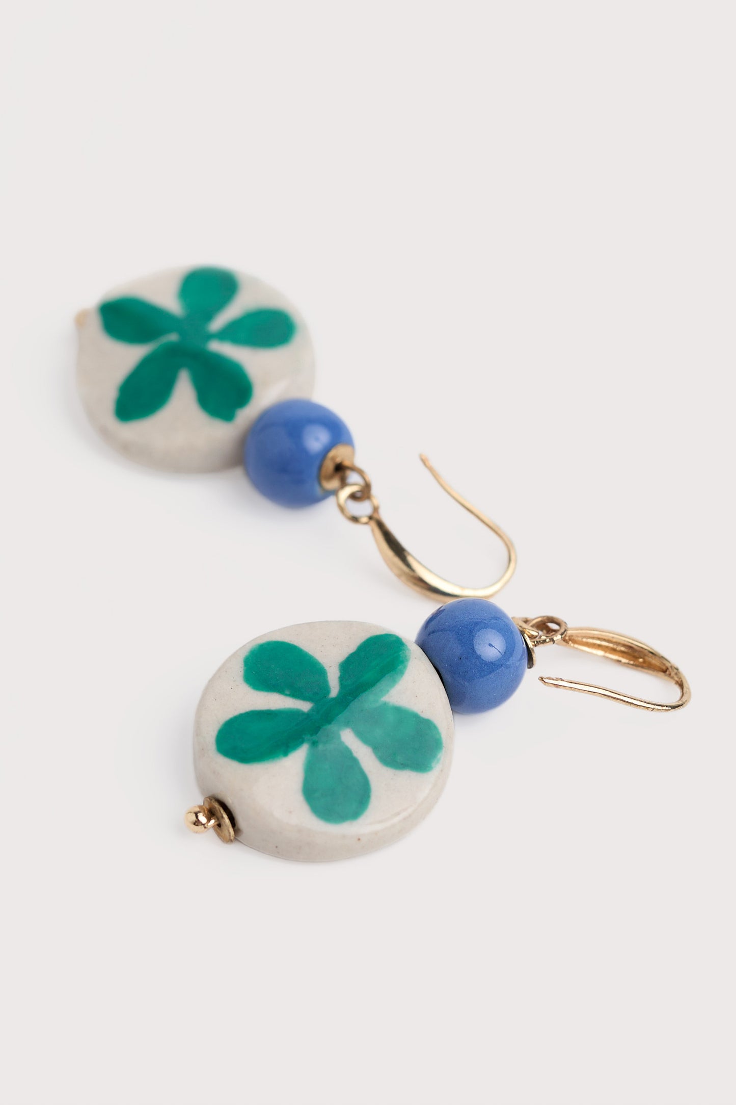 Orecchini con Perline in Ceramica Budburst Flower