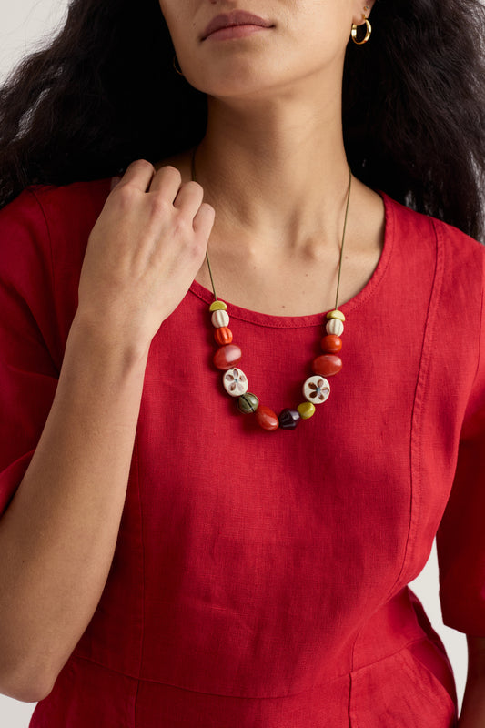 Collier de perles herbage