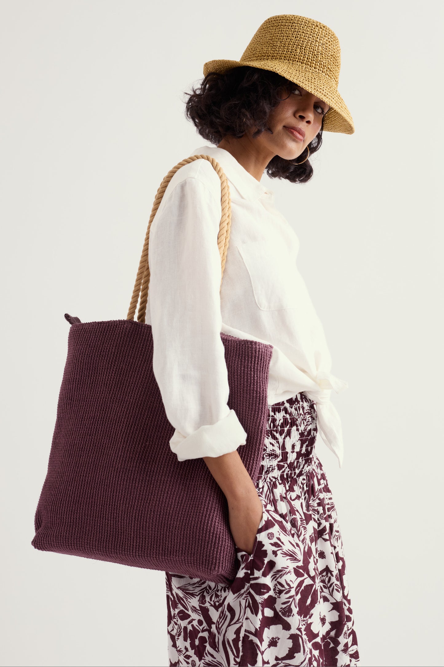 Borsa tote in juta Morwenna