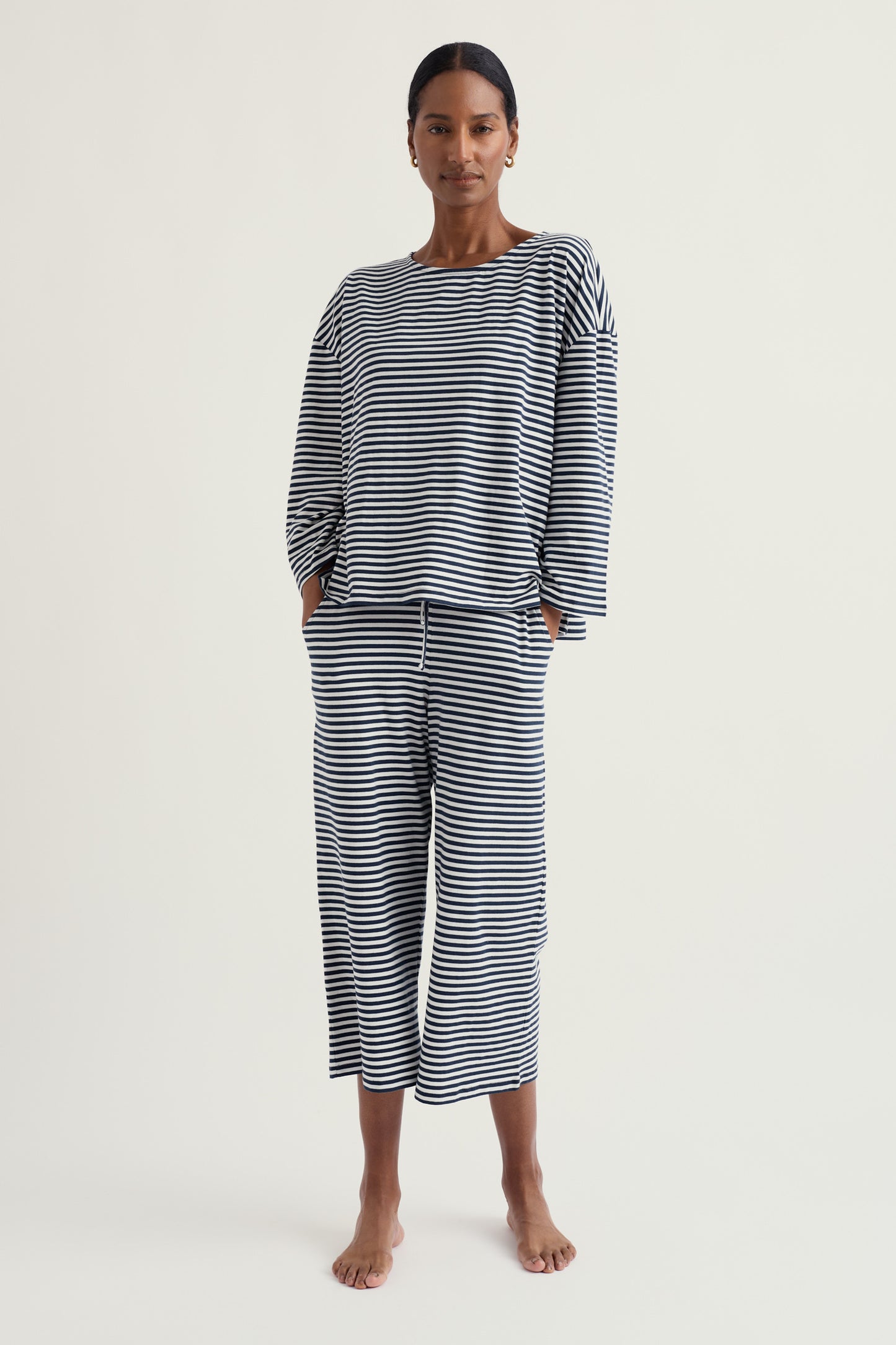 Pyjama en jersey à motif d'ombre d'arbre