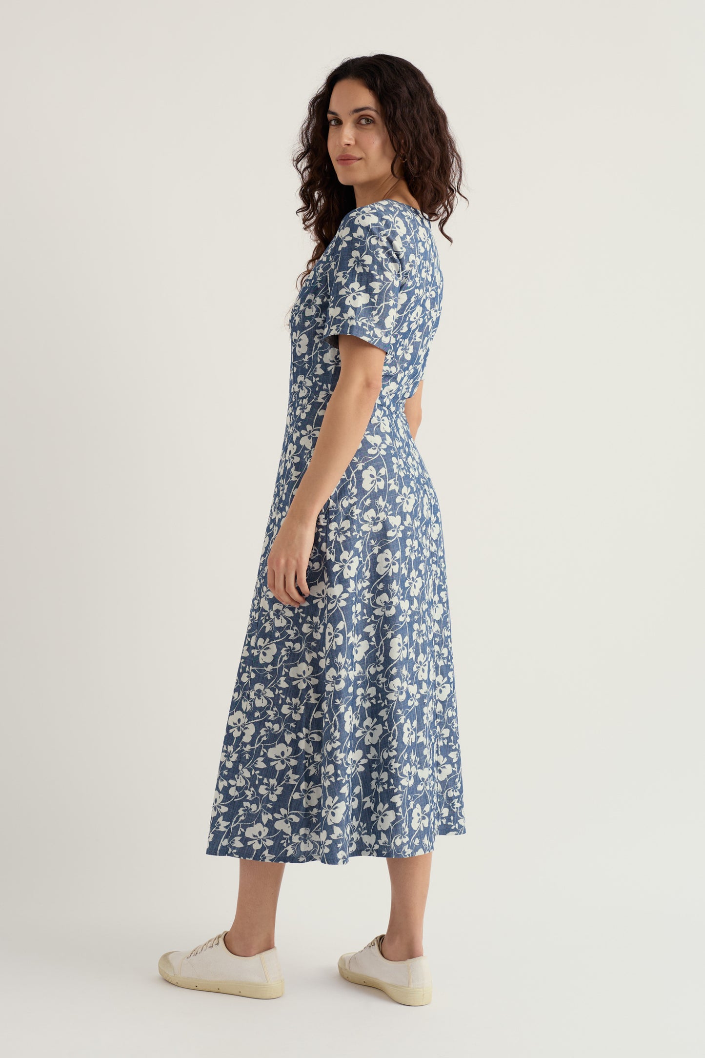 Abito in chambray stampato Fox Path  