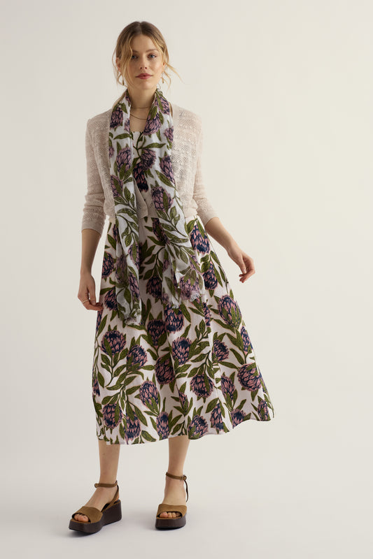 Vestito Midi Senza Maniche Madern