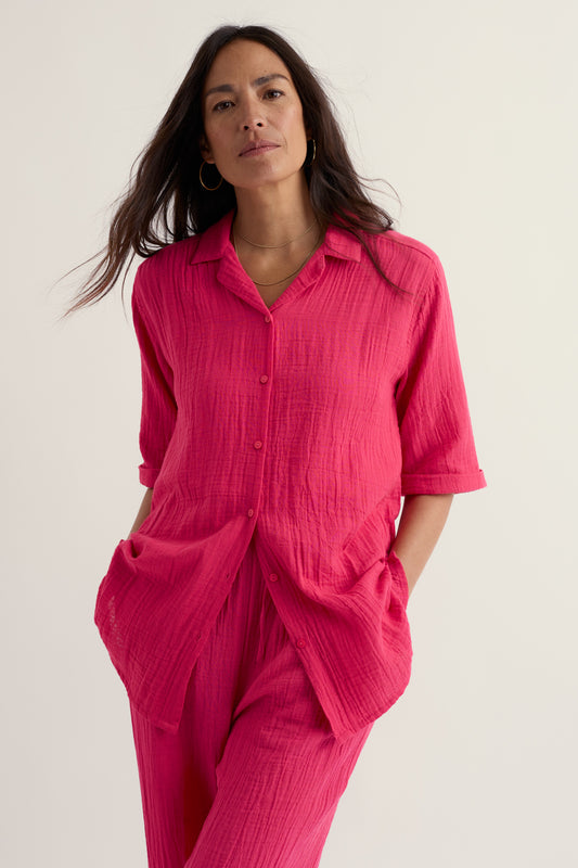 Chemise « Nature morte » en coton biologique certifié GOTS