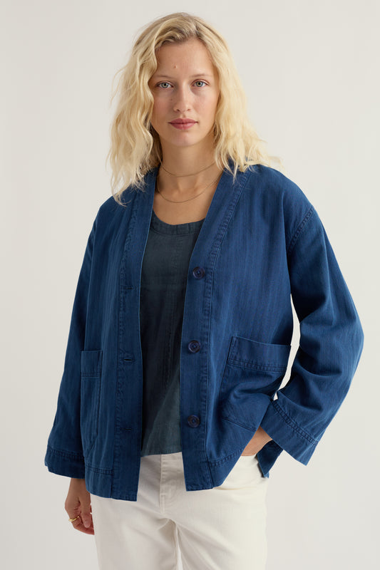 Giacca in Denim Penwerris in Cotone Organico GOTS