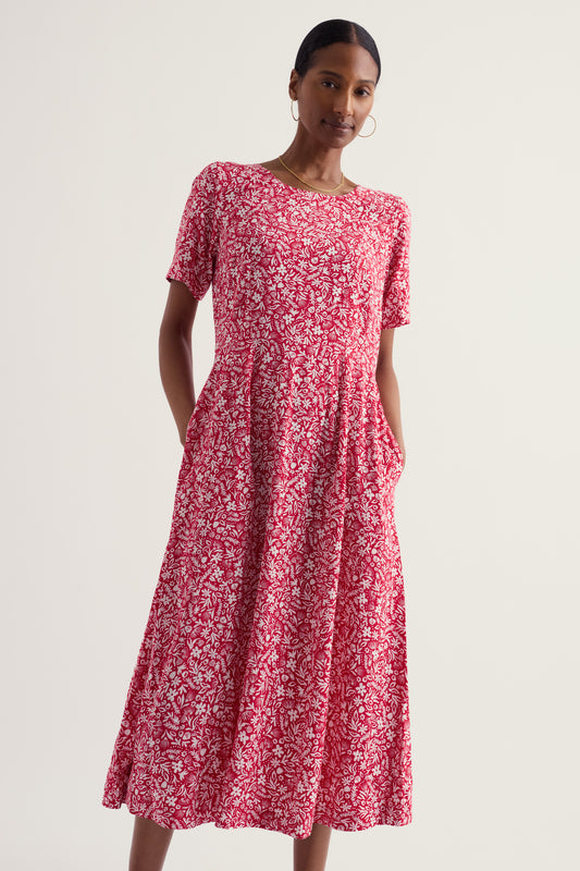 Vestito Midi Tilly a Maniche Corte