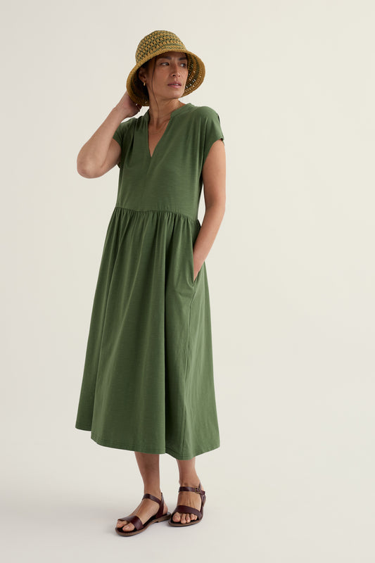Abito midi in jersey Zinnia a maniche corte  