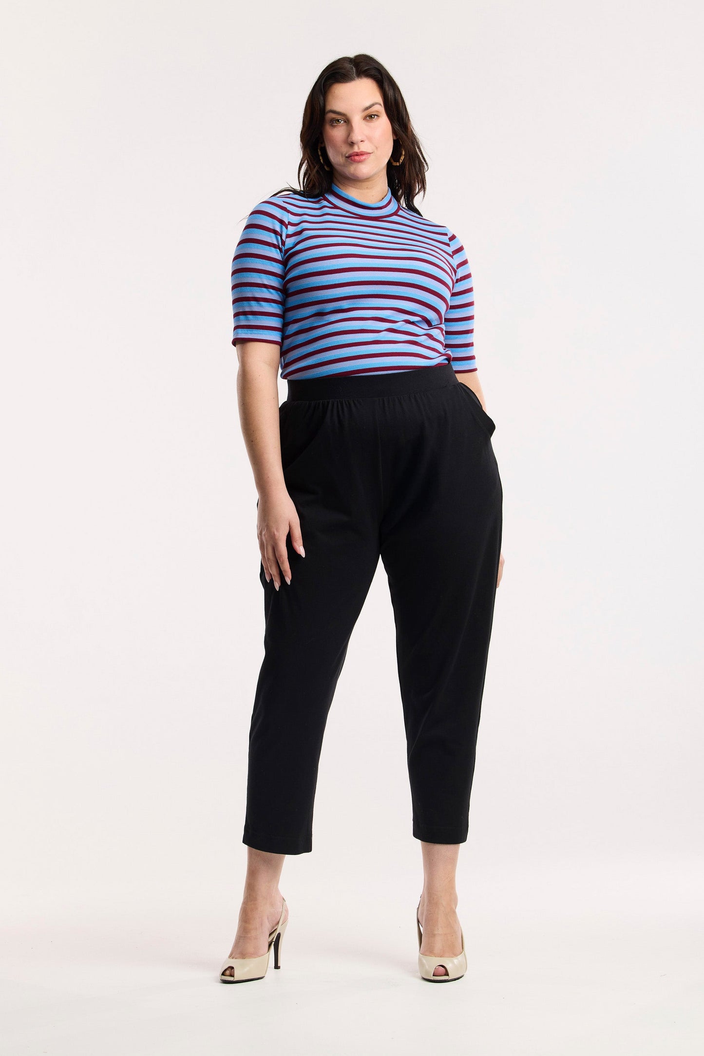 T-shirt a righe waffle Traveller