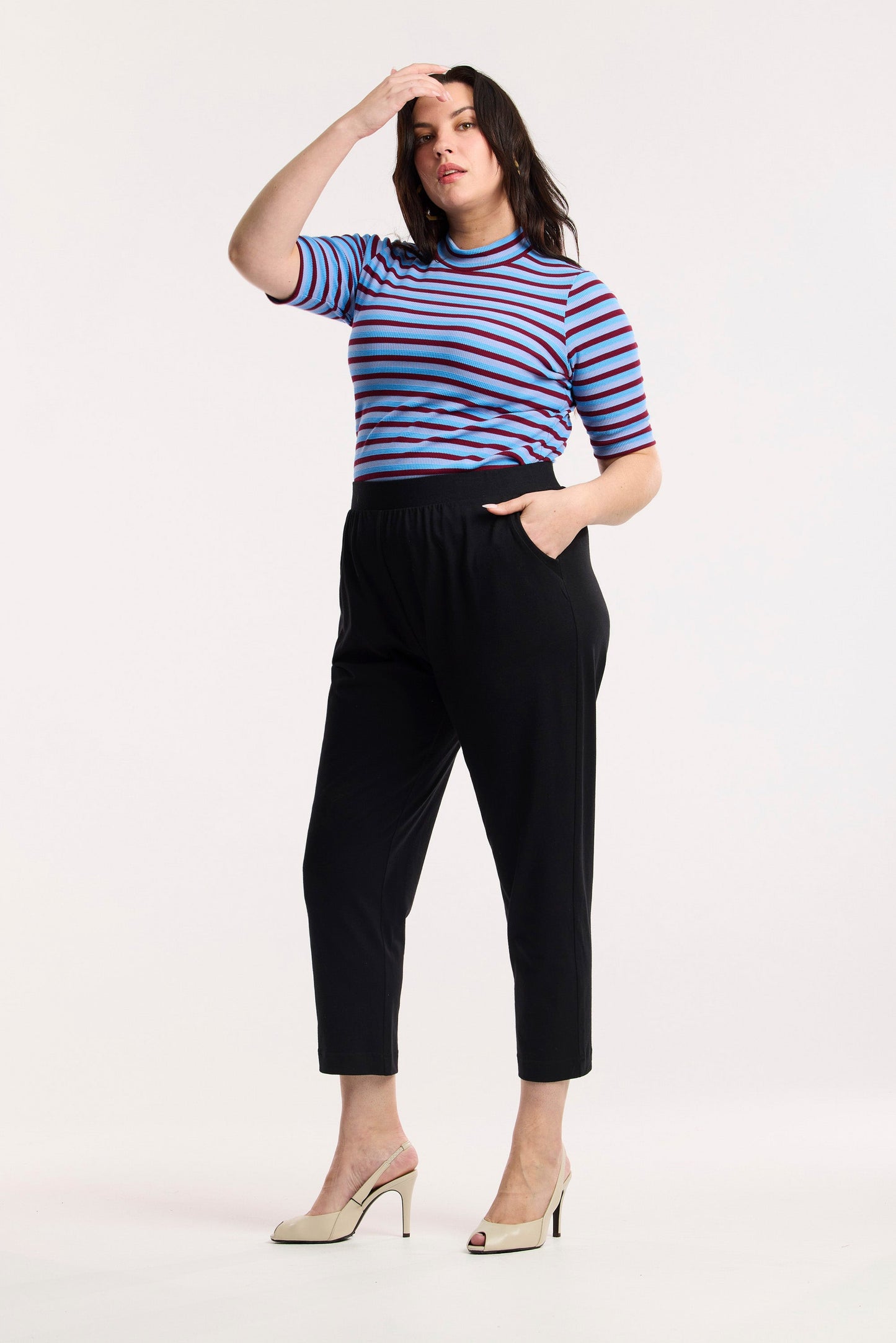 T-shirt a righe waffle Traveller