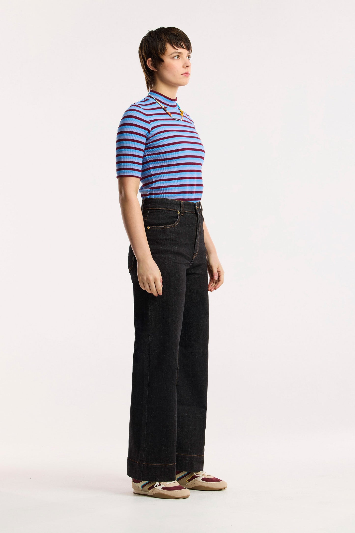 T-shirt a righe waffle Traveller
