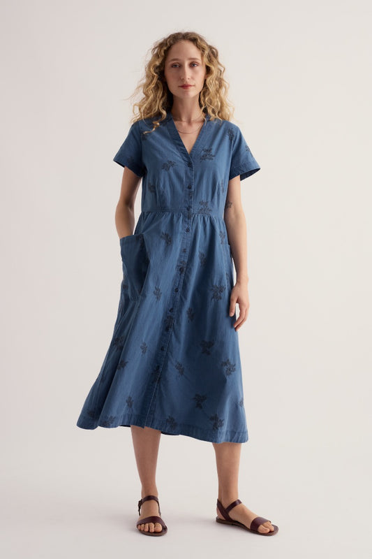Robe chemise brodée Fowen