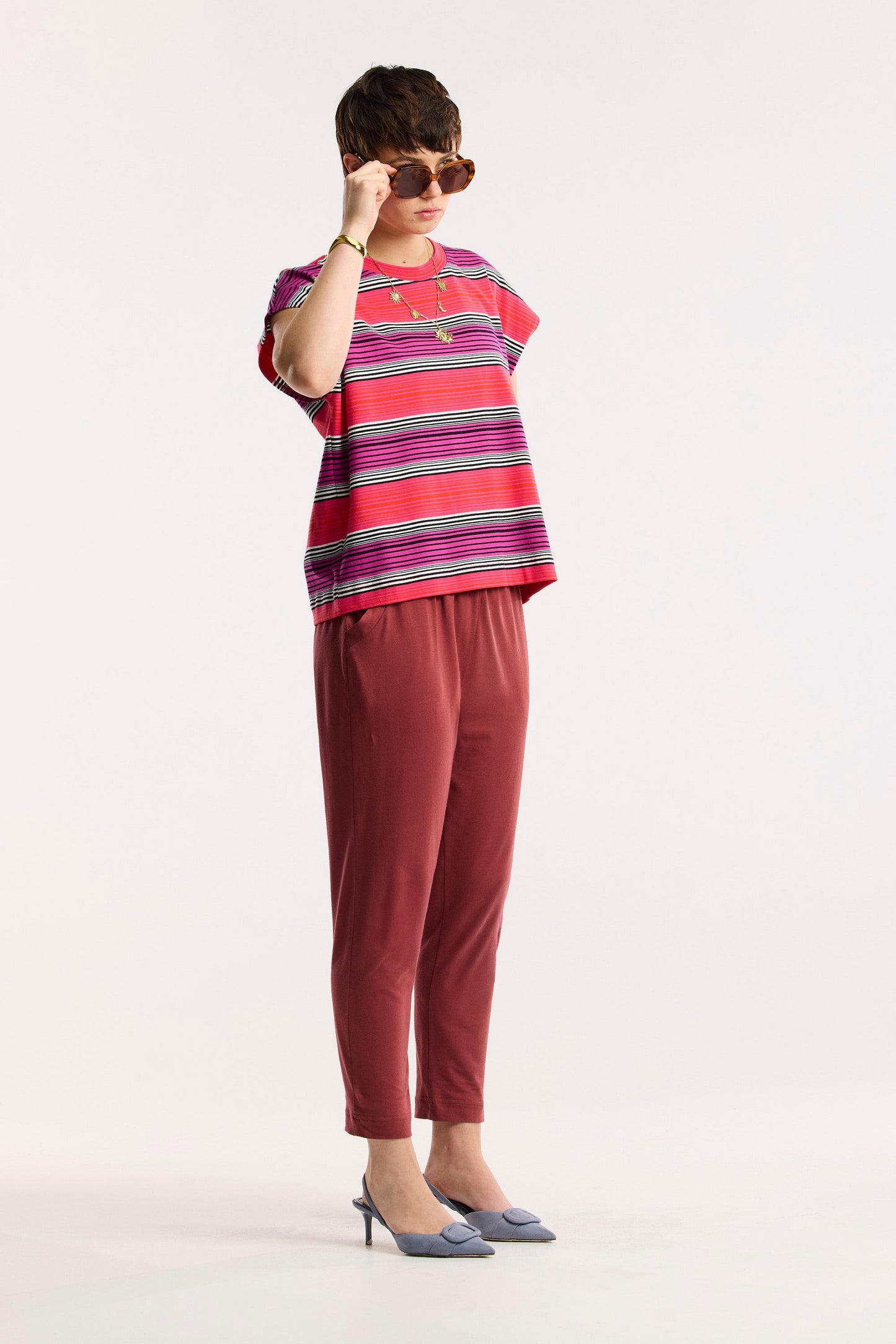 T-shirt a righe Traveller